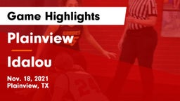 Plainview  vs Idalou  Game Highlights - Nov. 18, 2021