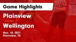 Plainview  vs Wellington  Game Highlights - Nov. 18, 2021