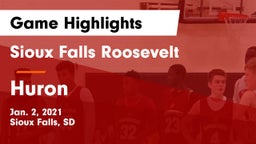 Sioux Falls Roosevelt  vs Huron  Game Highlights - Jan. 2, 2021