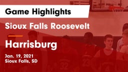 Sioux Falls Roosevelt  vs Harrisburg  Game Highlights - Jan. 19, 2021