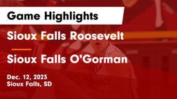 Sioux Falls Roosevelt  vs Sioux Falls O'Gorman  Game Highlights - Dec. 12, 2023