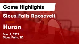 Sioux Falls Roosevelt  vs Huron  Game Highlights - Jan. 2, 2021