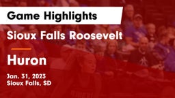Sioux Falls Roosevelt  vs Huron  Game Highlights - Jan. 31, 2023