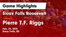 Sioux Falls Roosevelt  vs Pierre T.F. Riggs  Game Highlights - Feb. 24, 2023
