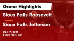 Sioux Falls Roosevelt  vs Sioux Falls Jefferson  Game Highlights - Dec. 9, 2023