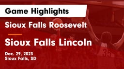Sioux Falls Roosevelt  vs Sioux Falls Lincoln  Game Highlights - Dec. 29, 2023