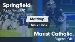 Matchup: Springfield High vs. Marist Catholic  2016