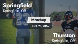 Matchup: Springfield High vs. Thurston  2016