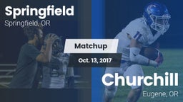 Matchup: Springfield High vs. Churchill  2017