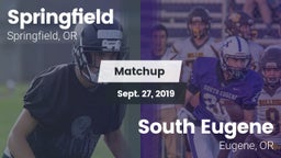 Matchup: Springfield High vs. South Eugene  2019