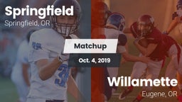 Matchup: Springfield High vs. Willamette  2019