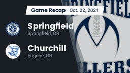 Recap: Springfield  vs. Churchill  2021