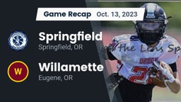 Recap: Springfield  vs. Willamette  2023