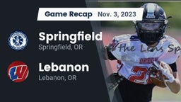 Recap: Springfield  vs. Lebanon  2023