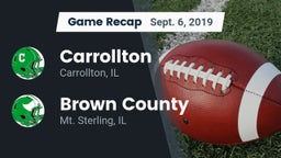 Recap: Carrollton  vs. Brown County  2019