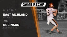 Recap: East Richland  vs. Robinson  2016