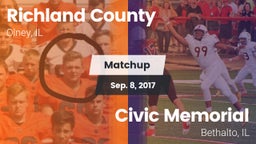 Matchup: Richland County vs. Civic Memorial  2017