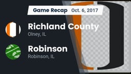 Recap: Richland County  vs. Robinson  2017