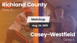 Matchup: Richland County vs. Casey-Westfield  2018