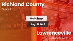 Matchup: Richland County vs. Lawrenceville  2018