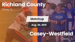 Matchup: Richland County vs. Casey-Westfield  2019