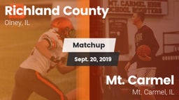 Matchup: Richland County vs. Mt. Carmel  2019