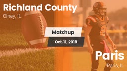 Matchup: Richland County vs. Paris  2019