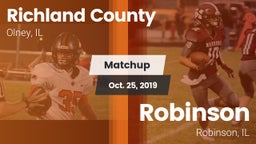 Matchup: Richland County vs. Robinson  2019