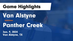 Van Alstyne  vs Panther Creek  Game Highlights - Jan. 9, 2024