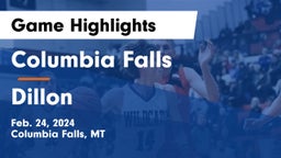 Columbia Falls  vs Dillon Game Highlights - Feb. 24, 2024
