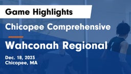 Chicopee Comprehensive  vs Wahconah Regional  Game Highlights - Dec. 18, 2023