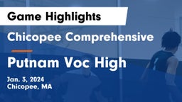 Chicopee Comprehensive  vs Putnam Voc High Game Highlights - Jan. 3, 2024