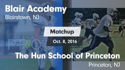 Matchup: Blair Academy vs. The Hun School of Princeton 2016