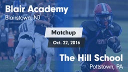 Matchup: Blair Academy vs. The Hill School 2016