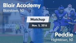 Matchup: Blair Academy vs. Peddie  2016