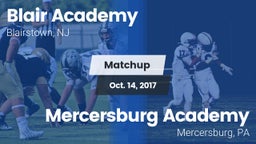 Matchup: Blair Academy vs. Mercersburg Academy 2017