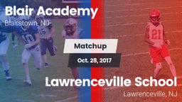 Matchup: Blair Academy vs. Lawrenceville School 2017