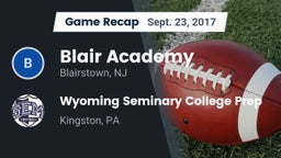 Recap: Blair Academy vs. Wyoming Seminary College Prep  2017