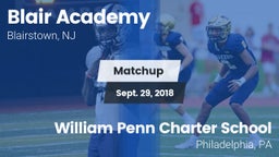 Matchup: Blair Academy vs. William Penn Charter School 2018