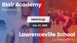 Matchup: Blair Academy vs. Lawrenceville School 2018