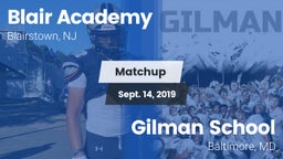 Matchup: Blair Academy vs. Gilman School 2019