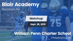 Matchup: Blair Academy vs. William Penn Charter School 2019