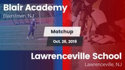 Matchup: Blair Academy vs. Lawrenceville School 2019
