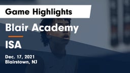 Blair Academy vs ISA Game Highlights - Dec. 17, 2021