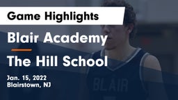 Blair Academy vs The Hill School Game Highlights - Jan. 15, 2022