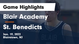 Blair Academy vs St. Benedicts Game Highlights - Jan. 19, 2022