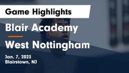 Blair Academy vs West Nottingham Game Highlights - Jan. 7, 2023