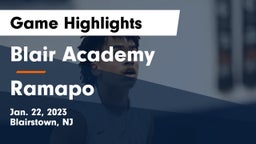 Blair Academy vs Ramapo  Game Highlights - Jan. 22, 2023