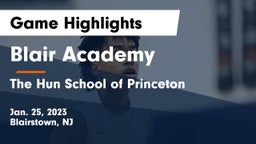 Blair Academy vs The Hun School of Princeton Game Highlights - Jan. 25, 2023