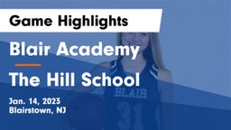 Blair Academy vs The Hill School Game Highlights - Jan. 14, 2023